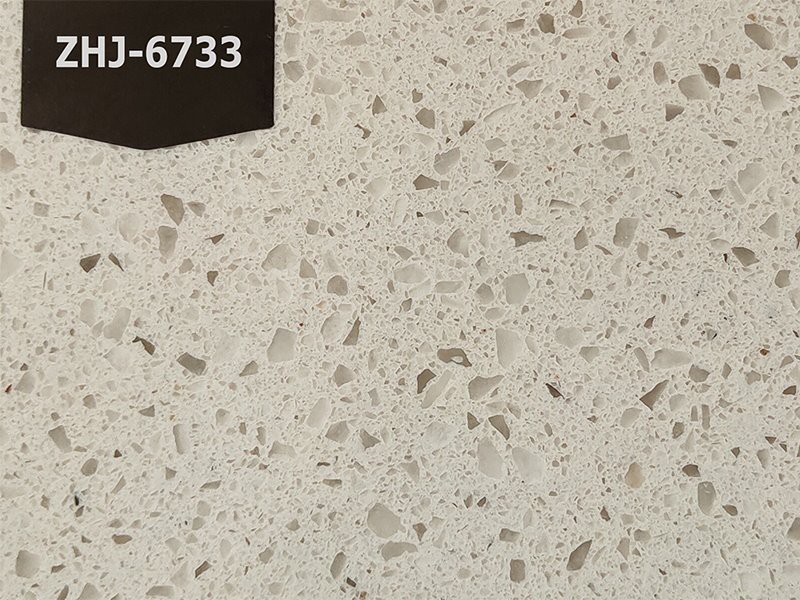 Permukaan Kuartz Putih untuk Kaunter